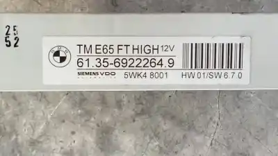 Second-hand car spare part electronic module for bmw serie 7 (e65/e66) 745i oem iam references 613569222649  5wk48001