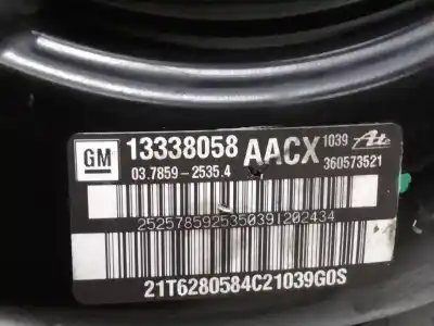 Автозапчастина б/у гальмівний серво для opel astra j lim. cosmo посилання на oem iam 13338058  03785925354