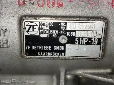 Second-hand car spare part gearbox for audi a8 (d2) 3.7 quattro oem iam references cjz  030006 5hp19 0025798