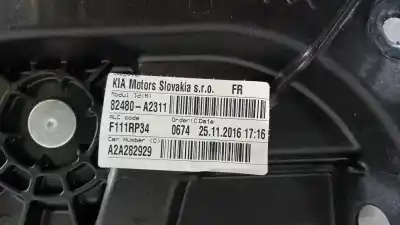 Second-hand car spare part passenger side right window regulator for kia cee´d x-tech oem iam references 82460a2010  82480a2311