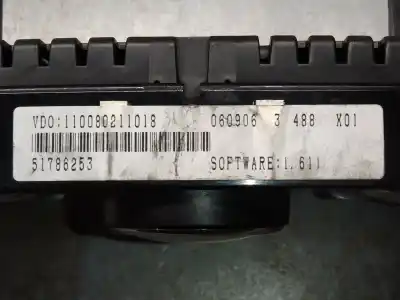 Pezzo di ricambio per auto di seconda mano pannello degli strumenti per lancia ypsilon (101) 1.4 16v oro (10.2006->) riferimenti oem iam 110080211018  51786253
