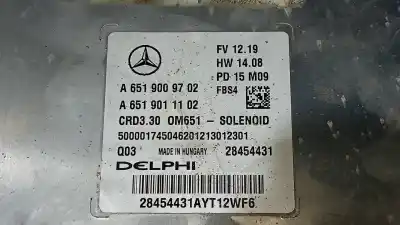 Автозапчасти б/у блок управления двигателем за mercedes-benz clase gla (w156) gla 200 cdi (156.908) ссылки oem iam 28454431 a6519011102 a6519009702