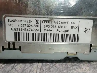 Автозапчастина б/у аудіо система / радіо cd для audi a3 (8p) 2.0 tdi s line (103kw) посилання на oem iam 8p0035186p  