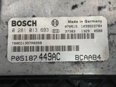 Second-hand car spare part ecu engine control for dodge caliber s oem iam references 0281013693 bcaab4 p05187449ac