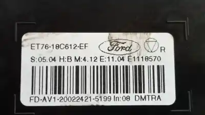 Peça sobressalente para automóvel em segunda mão comando de sofagem (chauffage / ar condicionado)  por ford transit courier trend referências oem iam et7618c612ef  