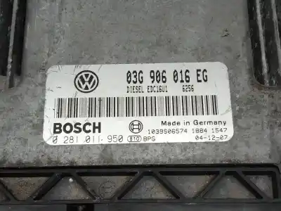 Автозапчастина б/у ебу контролер двигуна для audi a3 (8p) 2.0 tdi ambiente посилання на oem iam 0281011950 edc16u1 03g906016eg