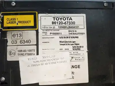 Автозапчасти б/у аудиосистема / радио cd за toyota prius (nhw30) * ссылки oem iam 8612047330  