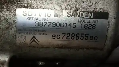Pezzo di ricambio per auto di seconda mano compressore aria condizionata per citroen jumpy hdi 90 27 l1h1 furg. riferimenti oem iam sd7v161828 1828 9672865580 Pezzo di ricambio per auto di seconda mano compressore aria condizionata per citroen jumpy hdi 90 27 l1h1 furg. riferimenti oem iam sd7v161828 1828 9672865580