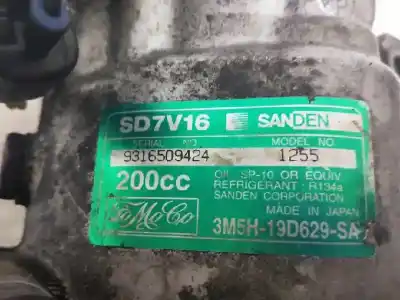 Pezzo di ricambio per auto di seconda mano compressore aria condizionata per ford focus c-max (cap) 1.6 tdci cat riferimenti oem iam sd7v161255 1255 3m5h19d629sa