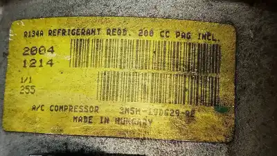 Peça sobressalente para automóvel em segunda mão compressor de ar condicionado a/a a/c por ford focus c-max (cap) ghia (d) referências oem iam 3m5h19d629r  