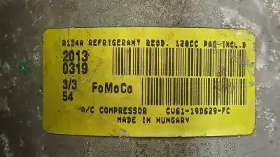 Peça sobressalente para automóvel em segunda mão compressor de ar condicionado a/a a/c por ford c-max titanium referências oem iam cv6119d629fc  