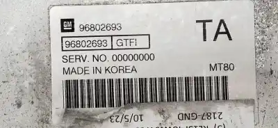 Second-hand car spare part ecu engine control for chevrolet aveo 1.4 cat oem iam references 96802693  