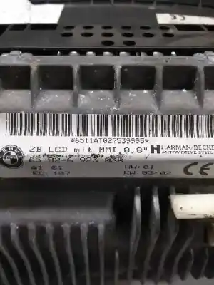 Second-hand car spare part multifunction display for bmw serie 7 (e65/e66) 3.6 v8 32v cat oem iam references 65826923038  
