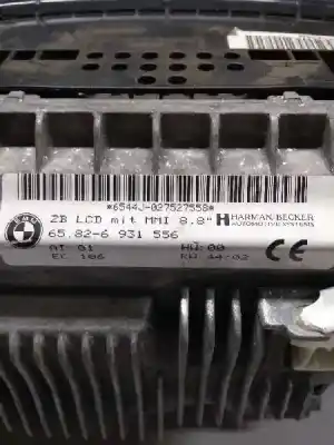Second-hand car spare part multifunction display for bmw serie 7 (e65/e66) 3.0 turbodiesel cat oem iam references 65826931556  
