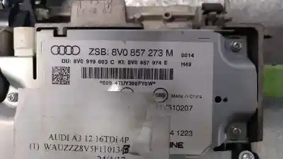 Peça sobressalente para automóvel em segunda mão display gps / multimídia por audi a3 (8v) 1.6 tdi referências oem iam 8v0857273m 8v0857974e 8v0919603c