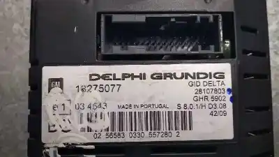 Peça sobressalente para automóvel em segunda mão display gps / multimídia por opel corsa d (2006-2015) referências oem iam 13275077 ghr5902 28107803