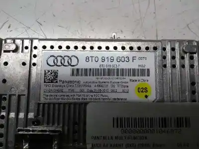 Pezzo di ricambio per auto di seconda mano display multifunzione per audi a4 avant (8k5) (2008) básico riferimenti oem iam 8t0919603f  
