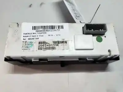 Second-hand car spare part multifunction display for renault clio iii style oem iam references 280348139r ns0368016s 281199474a