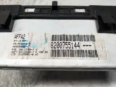 Second-hand car spare part multifunction display for renault clio iii dynamique oem iam references 8200755144  