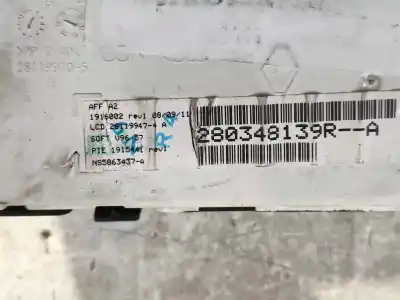 Second-hand car spare part multifunction display for renault clio iii authentique oem iam references 280348139r  281199705