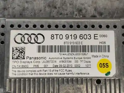 Second-hand car spare part multifunction display for audi a4 avant (8k5) (2008) básico oem iam references 8t0919603e  