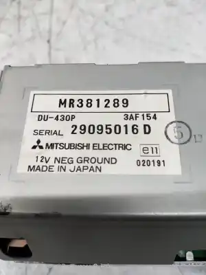 Second-hand car spare part multifunction display for mitsubishi space star (dg0) 1900 di-d avance oem iam references mr381289  29095016d