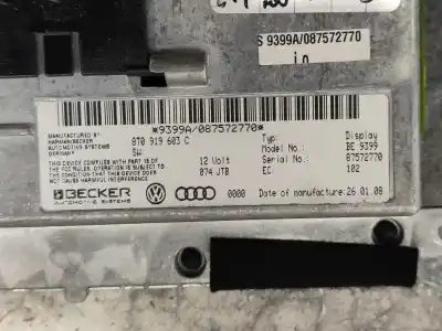 Автозапчастина б/у багатофункційний дисплей для audi a6 avant (4f5) 2.4 посилання на oem iam 8t0919603c  be9399