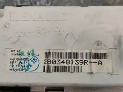 Second-hand car spare part multifunction display for renault clio iii authentique oem iam references 280348139ra  281199474