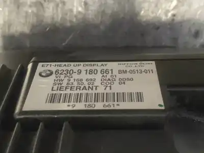 Second-hand car spare part multifunction display for bmw serie x6 (e71) 3.0 3.5d oem iam references 62309180661 9168692 bm0513011