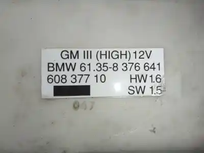 Second-hand car spare part comfort module for bmw serie 7 (e38) 725tds oem iam references 61358376641  60837710