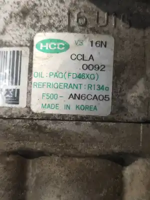 Second-hand car spare part air conditioning compressor for kia cee´d active oem iam references f500an6ca05  