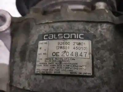 Second-hand car spare part air conditioning compressor for nissan maxima qx (a32) 2.0 v6 24v cat oem iam references 926002y001 cwv618 2w60145010