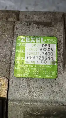 Second-hand car spare part air conditioning compressor for nissan micra (k12e) city (d) oem iam references 92600ax80a  68412864480