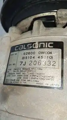 Автозапчасти б/у компрессор кондиционера воздуха за nissan pathfinder (r50) 3.3 v6 ссылки oem iam 926000w004  8510445010