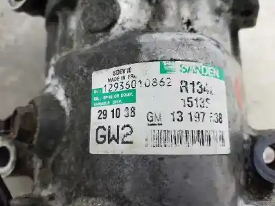 Peça sobressalente para automóvel em segunda mão compressor de ar condicionado a/a a/c por opel combo 1.3 16v cdti referências oem iam sd6v101530f 13197538 1530f