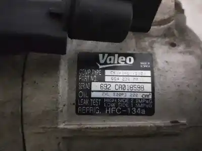 Peça sobressalente para automóvel em segunda mão compressor de ar condicionado a/a a/c por ssangyong actyon 200 xdi 4wd limited referências oem iam 6642300011  dkv14c7510