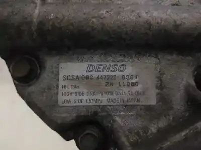 Peça sobressalente para automóvel em segunda mão compressor de ar condicionado a/a a/c por toyota corolla (e12) 1.6 16v referências oem iam 4472206364  scsa06c