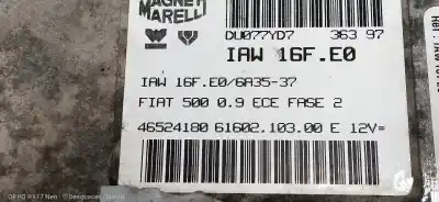 Автозапчастина б/у ебу контролер двигуна для fiat cinquecento (170) 0.9 i.e. посилання на oem iam iaw16fe0  46524180