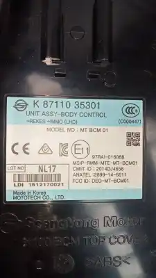 Автозапчасти б/у электронный модуль за ssangyong tivoli 1.6 xdi 160 ссылки oem iam 8711035301  