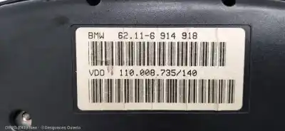 Pièce détachée automobile d'occasion compteur de vitesse tableau de bord pour bmw x5 (e53) 3.0d références oem iam 62116914918  110008735140