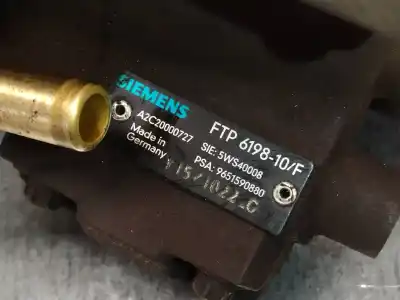Peça sobressalente para automóvel em segunda mão bomba de injeção por citroen c2 (jm_) 1.4 hdi referências oem iam ftp619810f a2c20000727 5ws40008 9651590880