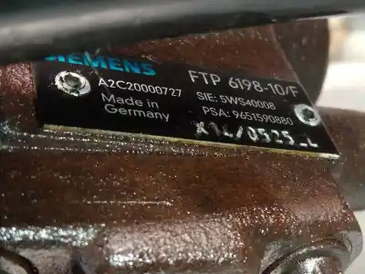 Second-hand car spare part injection pump for citroen c3 1.4 hdi exclusive oem iam references ftp619810f a2c20000727 5ws40008 9651590880