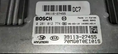 Second-hand car spare part ecu engine control for kia magentis active oem iam references 0281012774 3911627455 3911327455