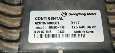 Автозапчасти б/у блок управления двигателем за ssangyong tivoli crystal 4x2 ссылки oem iam 1735400432  a2c1977300301