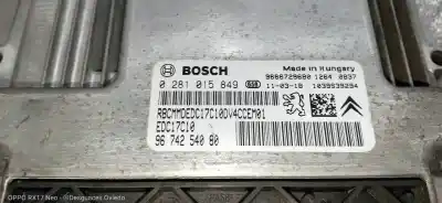 Second-hand car spare part ecu engine control for citroen c3 1.4 hdi exclusive oem iam references 0281015849 9666729680 9674254080