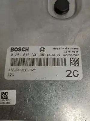 Pezzo di ricambio per auto di seconda mano centralina motore per honda accord tourer (cw) 2.2 dtec cat riferimenti oem iam 0281015301  37820rl0g25