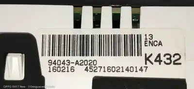 Peça sobressalente para automóvel em segunda mão quadrante por kia cee´d drive referências oem iam 94043a2020  