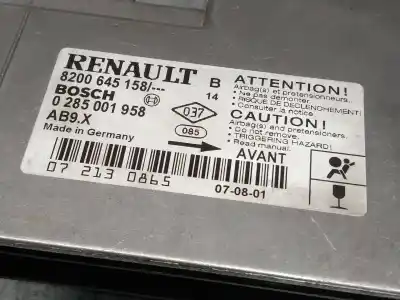 Second-hand car spare part airbag kit for renault clio iii confort expression oem iam references 0285001958  8200645158