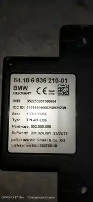 Second-hand car spare part electronic module for mini clubman (f54) one d oem iam references 8410683621001  