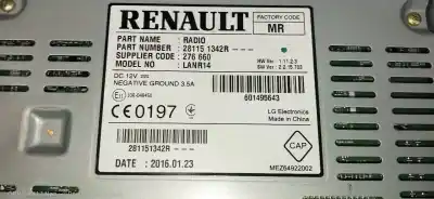 Автозапчастина б/у аудіо система / радіо cd для renault espace v intens посилання на oem iam 281151342r  lanr14